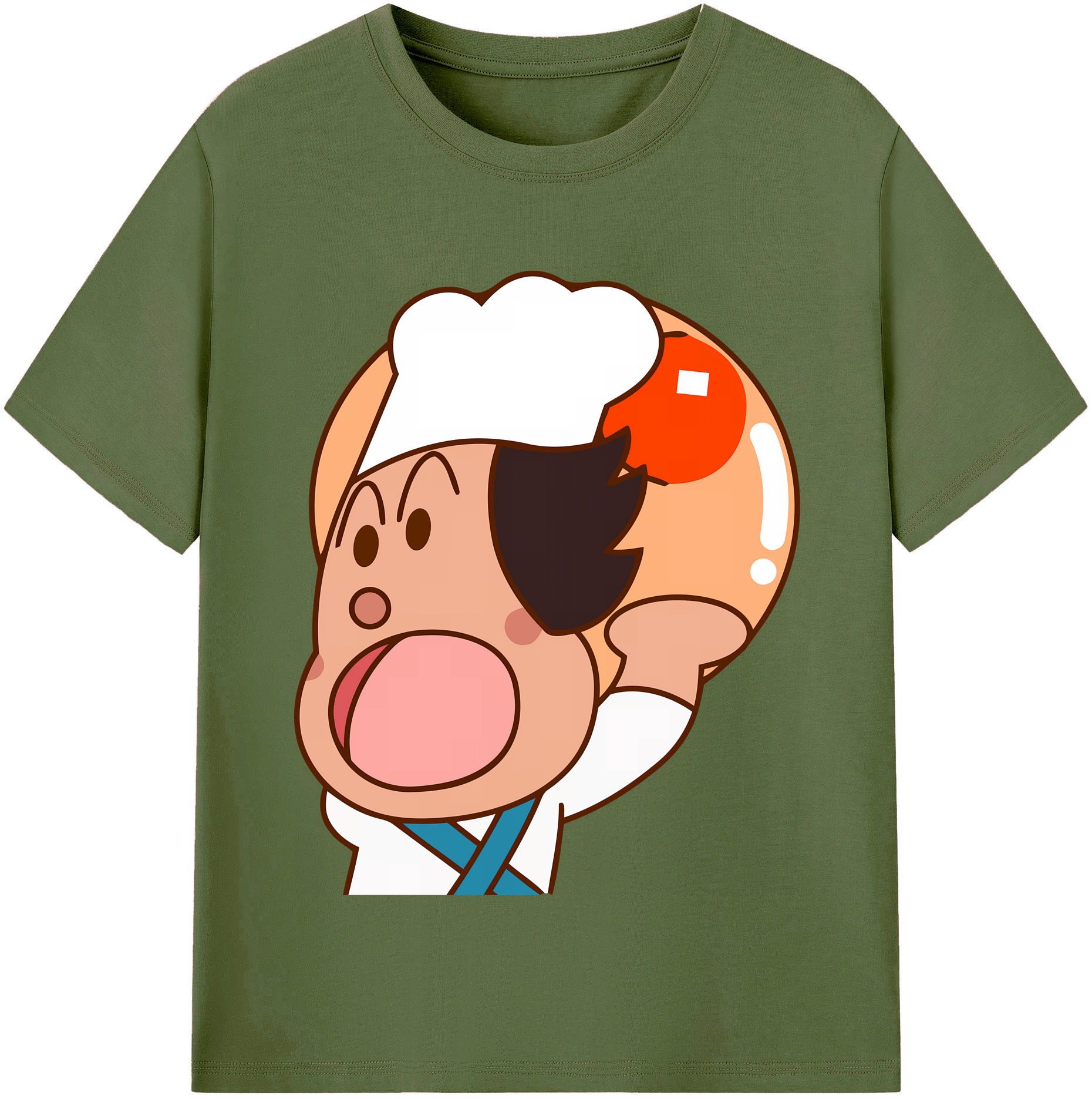 （画像用） アンパンマン Anpanman 綿100％半袖Tシャツ（フロントプリント）